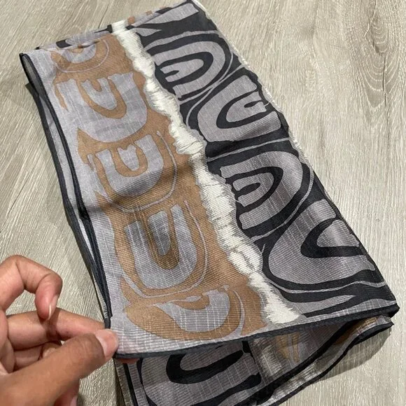 Accessory Street Oscar de la Renta Pattern Silk Scarf - Picture 2 of 4